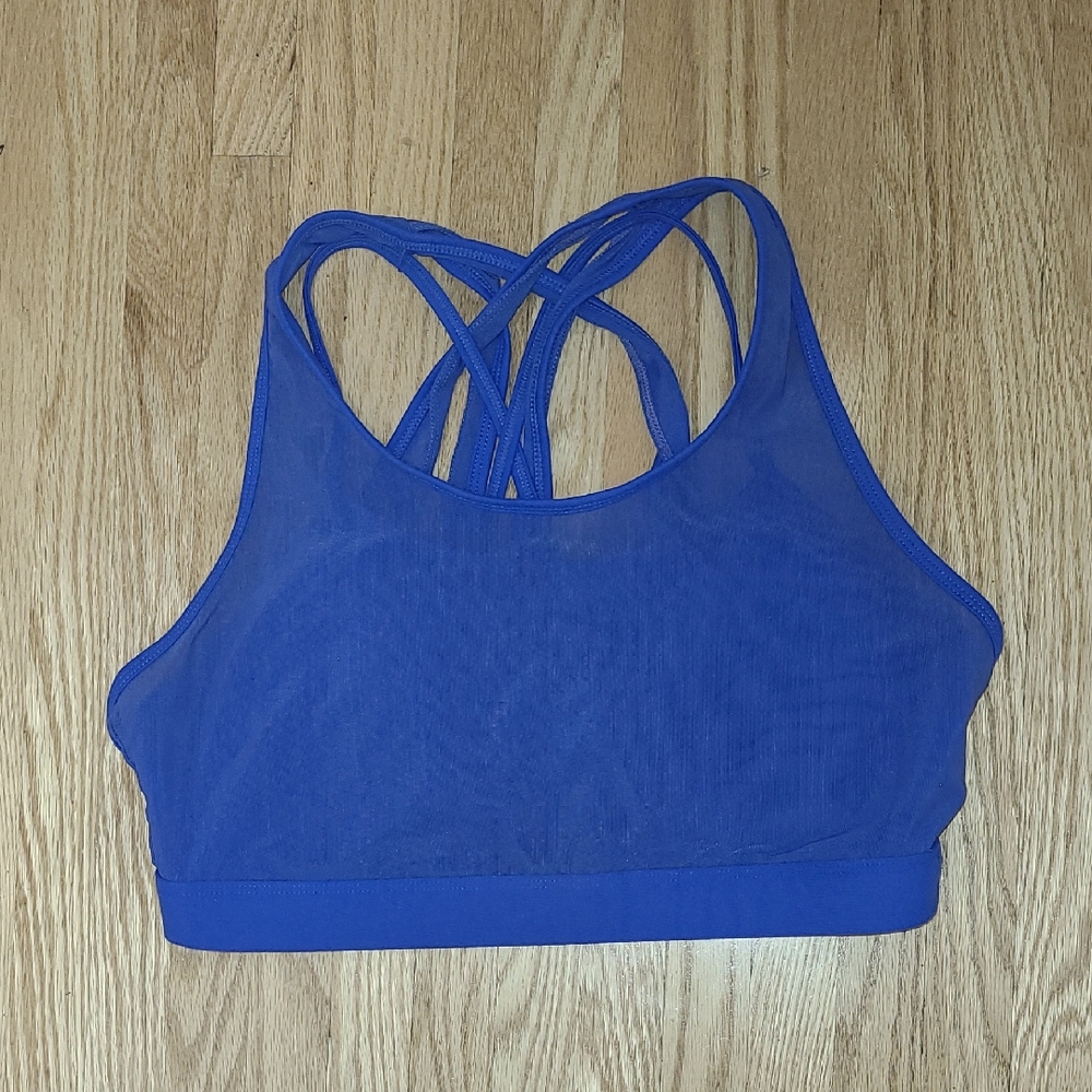 Blue Fabletics Sports Bra